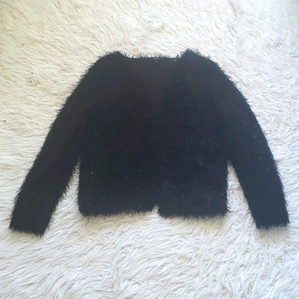 Fluffy and sparkly jacket